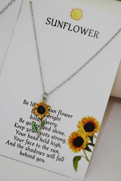 گردنبند گل آفتابگردان🌻